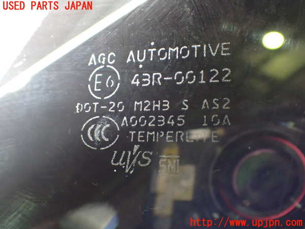 2UPJ-14651202]GR86(BRZ)(ZN8)左フロント三角窓ガラス 中古 AGC 43R-00122 M2H3_m0002.jpg