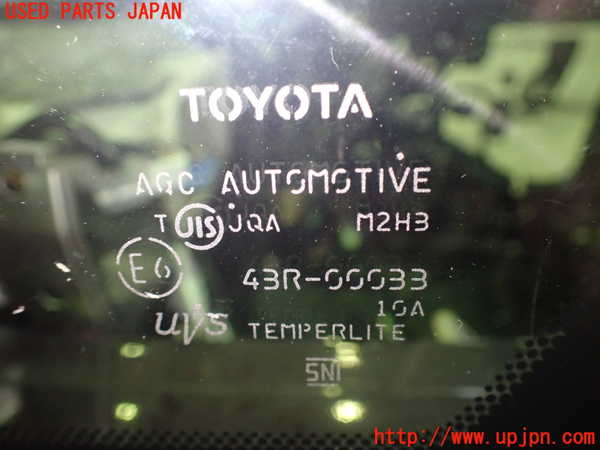 5UPJ-16401202]ヴェルファイア(GGH20W)左フロント三角窓ガラス 43R-00033 中古_m0003.jpg
