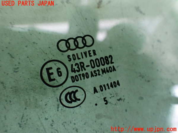 2UPJ-16421268]アウディ・TT クーペ(FVCHH)左ドアガラス 中古 SOLIYER M40A 43R-00082_m0002.jpg