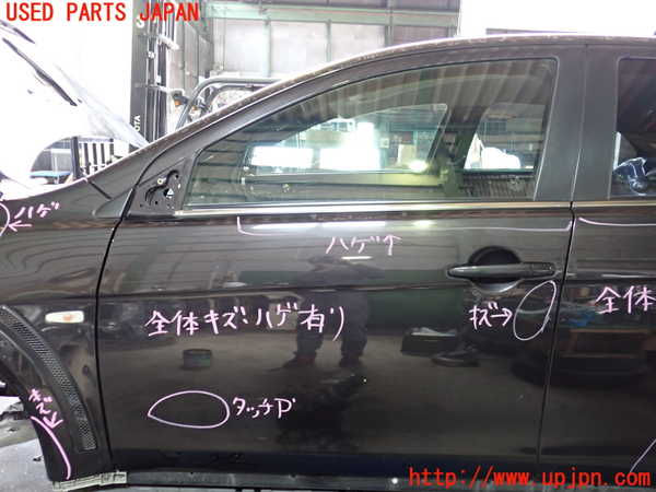 5UPJ-17441260]ランエボ10(CZ4A)左前ドア 中古 AGC M2H3 43R-00033_m0001.jpg