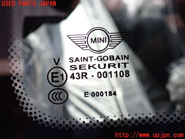 2UPJ-17591382]BMW ミニ(MINI)ジョンクーパーワークス(JCW)(MFJCW)(R56)左クォーターガラス 中古(43R-001108)_m0003.jpg