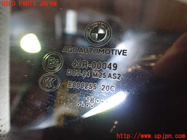 2UPJ-18161382]BMW 420i グランクーペ F36(4A20)左クォーターガラス 中古 AGC M25 43R-00049_m0002.jpg