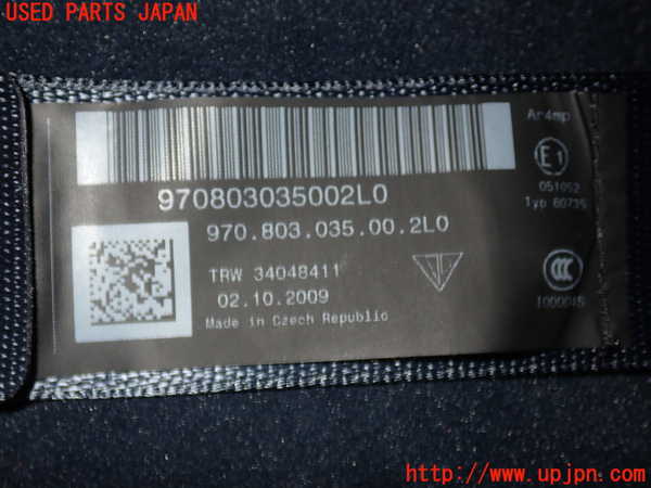 5UPJ-18337185]ポルシェ・パナメーラ 4S(970M48A)左2列目シートベルト 中古_m0003.jpg