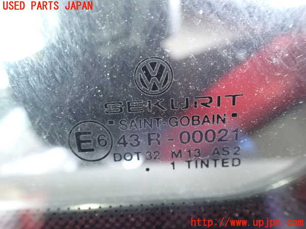 5UPJ-18491382]VW ルポGTI(6EAVY)左クォーターガラス (43R-00021 M13) 中古_m0002.jpg