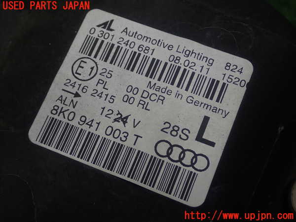 1UPJ-18541132]アウディ・S4(8KCAKF)左ヘッドライト HID 中古_m0004.jpg