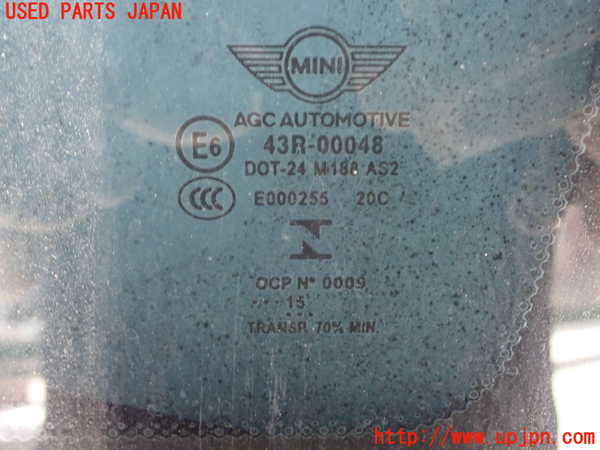 5UPJ-18751380]BMW ミニ(MINI)クーパーS(XS20 F55)右クォーターガラス 43R-00048 中古_m0002.jpg