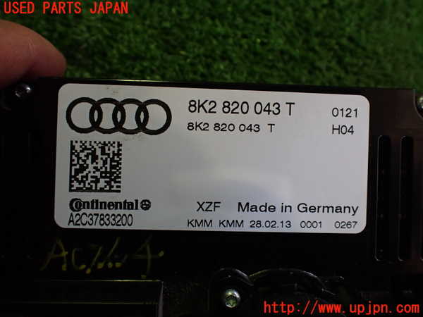 2UPJ-19046066]アウディ・S4 アバント(8KCGWF)エアコンスイッチ1 中古_m0003.jpg