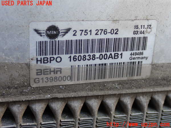 5UPJ-19302321]BMW ミニ(MINI)ジョンクーパーワークス(JCW)(SUJCW)(R56)ラジエーター1 中古_m0003.jpg