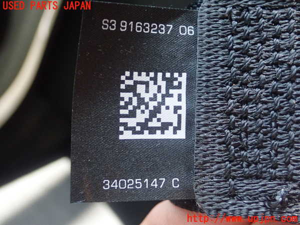 5UPJ-19557155]BMW アクティブハイブリッド5 F10(AH5)(FZ35)右2列目シートベルト 中古_m0002.jpg
