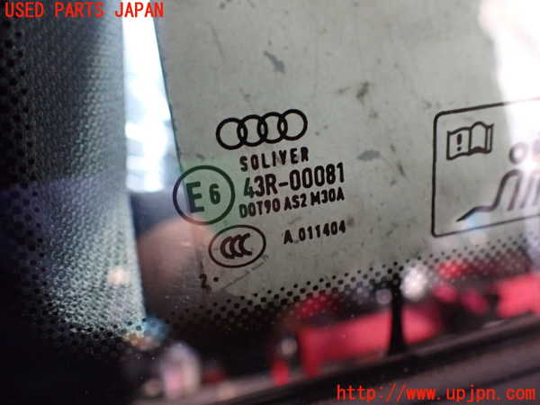 2UPJ-19741382]アウディ・S5(8TCGWF)左クォーターガラス (43R-00081 M30A) 中古_m0002.jpg
