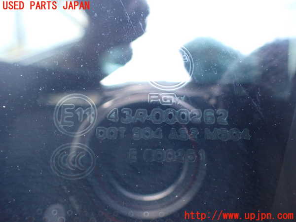 1UPJ-19831380]BMW アクティブハイブリッドX6 E72(AHX6)(FH44)右クォーターガラス 43R-000262 中古_m0002.jpg