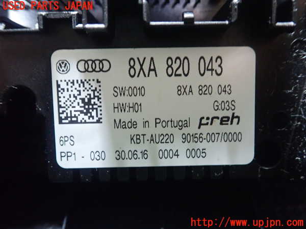 5UPJ-19956066]アウディ・S1 スポーツバック(8XCWZF)エアコンスイッチ1 中古_m0003.jpg