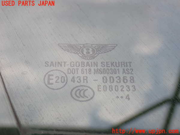 2UPJ-20151200]ベントレー・コンチネンタル・GT(BCBEB)右フロント三角窓ガラス 中古 SEKURIT SAINT-GOBAIN M600301 43R-00368_m0002.jpg