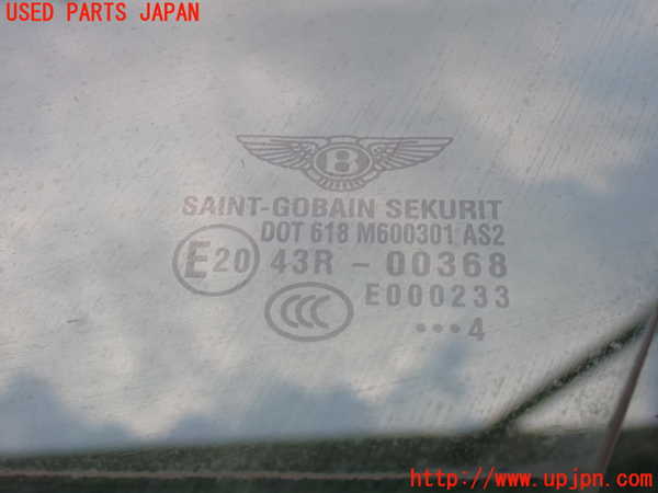 2UPJ-20151202]ベントレー・コンチネンタル・GT(BCBEB)左フロント三角窓ガラス 中古 SEKURIT SAINT-GOBAIN M600301 43R-00368_m0002.jpg