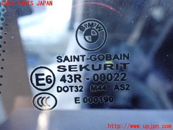 1UPJ-20321382]BMW 650i クーペ(EH48 E63)左クォーターガラス 43R-00022 中古_m0002.jpg