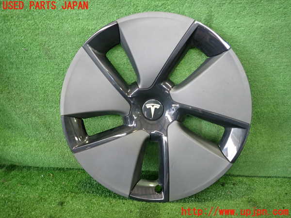 2UPJ-20429433]テスラ・モデル 3(3L13)18インチホイールキャップ1枚③ 中古_m0001.jpg