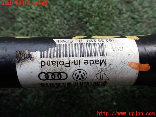 5UPJ-20504015]ポルシェ・カイエン S ハイブリッド(92ACGE)左フロントドライブシャフト 中古_m0004.jpg