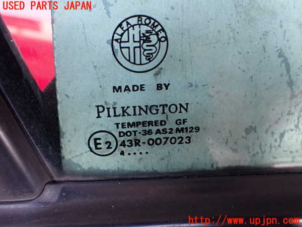 5UPJ-20681230]アルファロメオ・156 GTAセレスピード(932AXB)右前ドア 中古 PILKINGTON M129 43R-007023_m0004.jpg