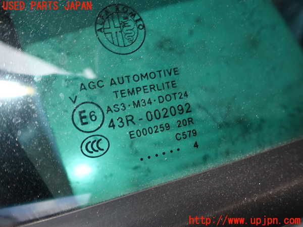 5UPJ-20731290]アルファロメオ・ジュリエッタ(940141)右後ドア 中古 AGC M34 43R-002092_m0002.jpg