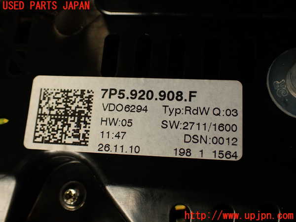 2UPJ-21046170]ポルシェ・カイエン S ハイブリッド(92ACGE)スピードメーター 中古_m0004.jpg