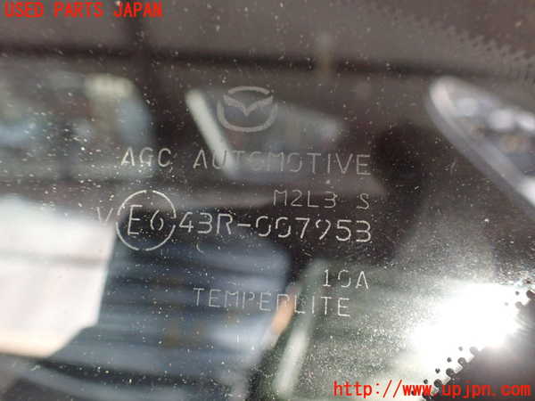 5UPJ-21291382]CX-8(KG5P)左クォーターガラス 中古 AGC M2L3 43R-007953_m0002.jpg