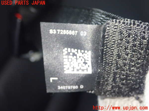 1UPJ-21357185]BMW 523i ツーリング(XL20 F11)左2列目シートベルト 中古_m0002.jpg