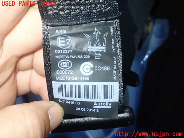 5UPJ-21427185]マセラティ・ギブリ(MG30B)左2列目シートベルト 中古_m0002.jpg