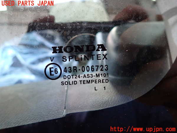 2UPJ-21771382]シビック タイプR(EP3)左クォーターガラス 中古 SPLINTEX M101 43R-006723_m0002.jpg