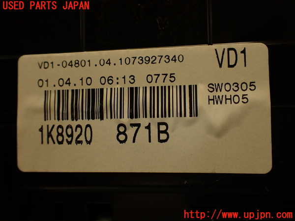 2UPJ-21926170]VW シロッコ(13CAV)スピードメーター 中古_m0004.jpg