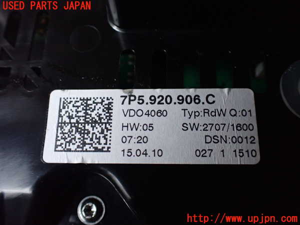 1UPJ-21986170]ポルシェ・カイエン S(92AM48)スピードメーター 中古_m0004.jpg