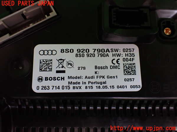 2UPJ-21996170]アウディ・TTS クーペ(FVCJXF)スピードメーター 中古_m0003.jpg
