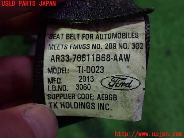 5UPJ-22067155]フォード・マスタング(05-14) V6 コンバーチブル(不明)右2列目シートベルト 【左ハンドル車】 中古_m0002.jpg