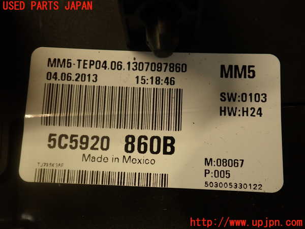 2UPJ-22276170]VW ザ･ビートル(16CBZ)スピードメーター 中古_m0004.jpg