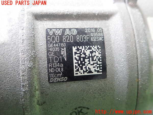 5UPJ-22726025]VW ゴルフ ヴァリアント(AUCHP)エアコンコンプレッサー 中古_m0002.jpg