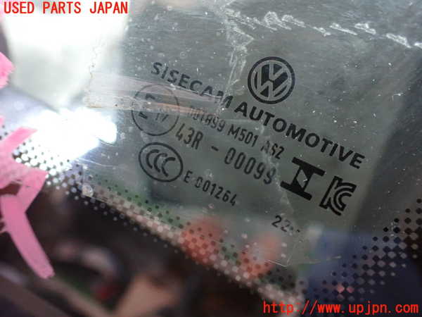 2UPJ-23131202]VW ゴルフ ヴァリアント(CDDFYV)左フロント三角窓ガラス (43R-00099 M501) 中古_m0003.jpg