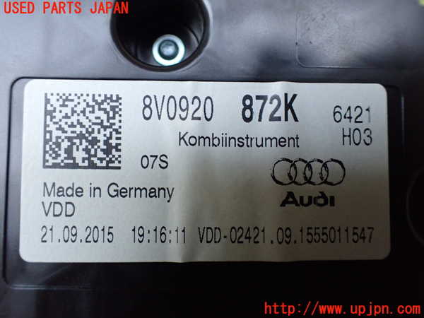 1UPJ-23386170]アウディ・A3 スポーツバック e-トロン(8VCUK)スピードメーター 中古_m0004.jpg