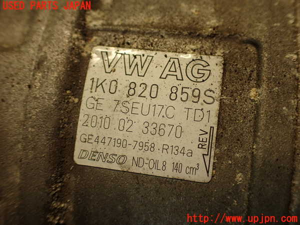 2UPJ-23426025]VW シロッコ(13CAV)エアコンコンプレッサー 【ジャンク品】 中古_m0003.jpg