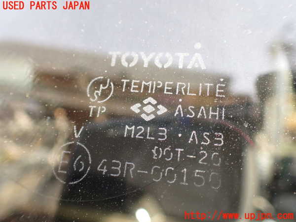5UPJ-23581382]ハイラックスサーフ(RZN185W)左クォーターガラス ASAHI M2L3 中古_m0004.jpg