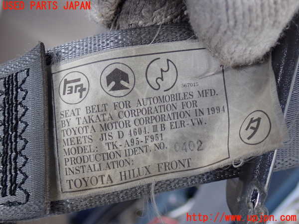 2UPJ-23877075]ハイラックスサーフ N130系 4ドア(KZN130W)助手席シートベルト 中古_m0004.jpg