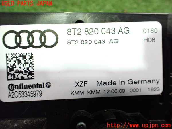 2UPJ-24026066]アウディ・A5 カブリオレ(8FCALF)エアコンスイッチ1 中古_m0003.jpg