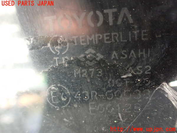 5UPJ-24081382]スプリンター トレノ(AE86)左クォーターガラス (43R-00033) 中古 【1986y後期】_m0003.jpg