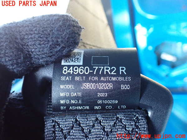 1UPJ-24157155]ジムニー シエラ(JB74W)右2列目シートベルト 中古_m0002.jpg