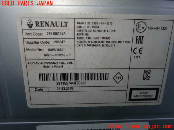 5UPJ-24436480]ルノー・カングー(KWH5F)CDプレーヤー 中古_m0002.jpg