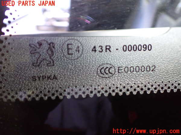 2UPJ-24911382]プジョー・RCZ(T7R5F02)左クォーターガラス (43R-000090) 中古_m0002.jpg