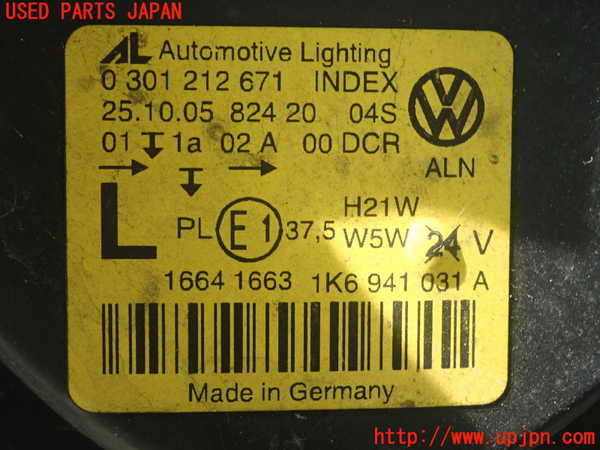 1UPJ-24981132]VW ゴルフ R32(1KBUBF)左ヘッドライト HID 中古_m0004.jpg