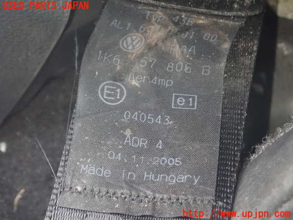 1UPJ-24987155]VW ゴルフ R32(1KBUBF)右2列目シートベルト 中古_m0002.jpg