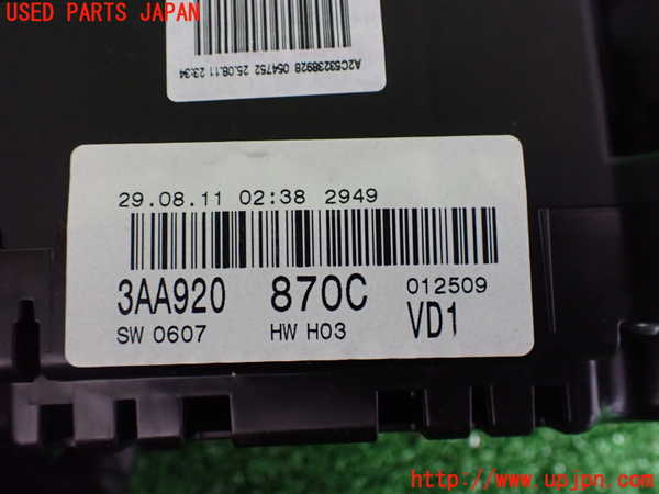 2UPJ-25076170]VW パサート(Passat) ヴァリアント(Variant)(3CCAX)スピードメーター 中古_m0003.jpg