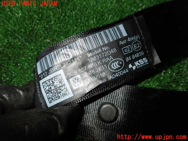 2UPJ-25077155]VW パサート(Passat) ヴァリアント(Variant)(3CCAX)右2列目シートベルト 中古_m0002.jpg