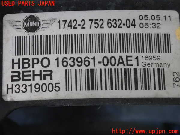 2UPJ-25106836]BMW ミニ(MINI)ジョンクーパーワークス(JCW)(MFJCW)(R56)電動ファン1 中古_m0003.jpg