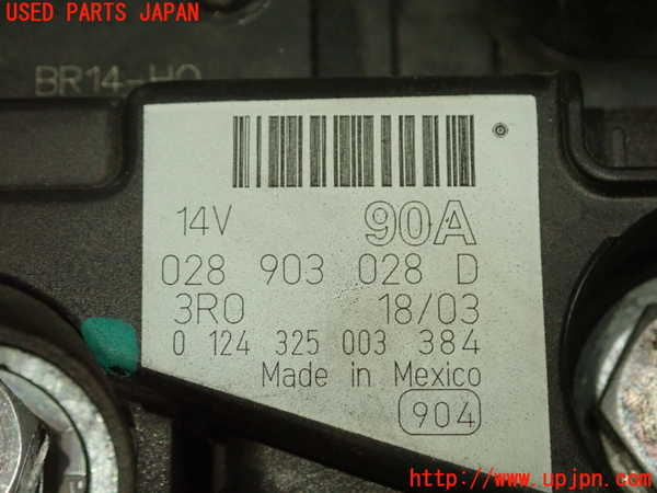 5UPJ-25206015]VW ニュービートルカブリオレ(1YAZJ)オルタネーター(ダイナモ) 中古_m0004.jpg